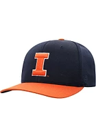 Top of the World Illinois Fighting Illini Mens Navy Blue 2T Reflex One-Fit Flex Hat
