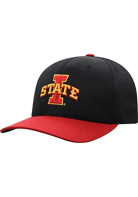 Top of the World Iowa State Cyclones Mens Black 2T Reflex One-Fit Flex Hat