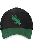 Top of the World North Texas Mean Green Mens Black 2T Reflex One-Fit Flex Hat