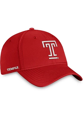 Top of the World Temple Owls Mens Maroon Reflex One-Fit Design Style Flex Hat