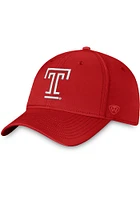 Top of the World Temple Owls Mens Maroon Reflex One-Fit Design Style Flex Hat
