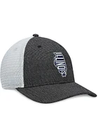 Top of the World Illinois Fighting Illini U Root Heathered State Style Design Adjustable Hat - Nav..
