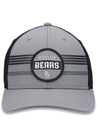 Top of the World Baylor Bears Legend Patch Stripe Trucker Adjustable Hat - Grey
