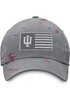 Top of the World Indiana Hoosiers OHT Flag Patch Tonal Camo Design Style Adjustable Hat - Grey
