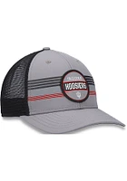 Top of the World Indiana Hoosiers Legend Patch Stripe Trucker Design Adjustable Hat - Grey