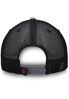 Top of the World Indiana Hoosiers Legend Patch Stripe Trucker Design Adjustable Hat - Grey