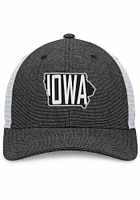 Top of the World Iowa Hawkeyes U Root Heathered State Trucker Adjustable Hat - Black