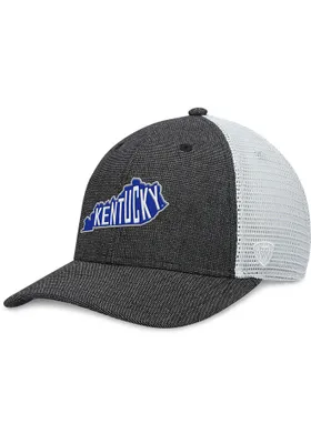 Top of the World Kentucky Wildcats U Root Heathered State Trucker Adjustable Hat - Blue