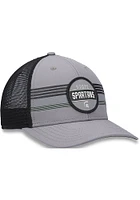 Top of the World Michigan State Spartans Legend Patch Stripe Trucker Adjustable Hat - Grey