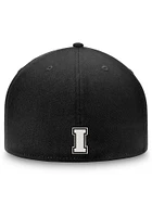 Top of the World Iowa Hawkeyes Mens Black Iconic Flatbill One-Fit Design Flex Hat
