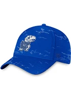 Top of the World Kansas Jayhawks Mens Blue OHT Tonal Camo One-Fit Style Flex Hat