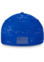 Top of the World Kansas Jayhawks Mens Blue OHT Tonal Camo One-Fit Style Flex Hat
