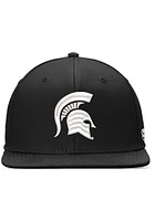 Top of the World Michigan State Spartans Mens Black Iconic Flatbill One-Fit Design Flex Hat