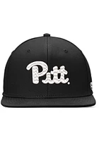 Top of the World Pitt Panthers Mens Black Iconic Flatbill One-Fit Design Flex Hat