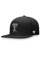 Top of the World Texas Tech Red Raiders Mens Black Iconic Flatbill One-Fit Design 2 Flex Hat