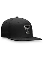 Top of the World Texas Tech Red Raiders Mens Black Iconic Flatbill One-Fit Design 2 Flex Hat