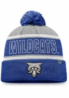 Top of the World Kentucky Wildcats Grey Stripe Crown Cuff Pom Design Mens Knit Hat