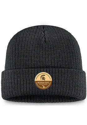 Top of the World Michigan State Spartans Black U Root Patch Cuff Design Mens Knit Hat
