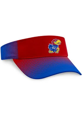 Top of the World Kansas Jayhawks Mens Blue Iconic Gradient Style Adjustable Visor