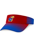 Top of the World Kansas Jayhawks Mens Blue Iconic Gradient Style Adjustable Visor