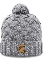 Top of the World Michigan State Spartans Grey Primary Patch Cuff Pom Style Womens Knit Hat