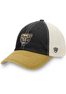 Top of the World Oakland University Golden Grizzlies Offroad Meshback Adjustable Hat - Black