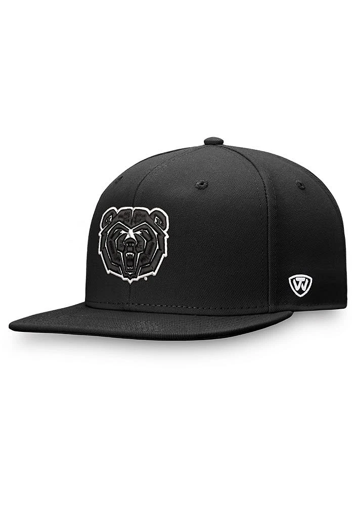Top of the World Missouri State Bears Mens Black Iconic Flatbill One-Fit Design Flex Hat