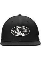 Top of the World Missouri Tigers Mens Black Iconic Flatbill One-Fit Flex Hat