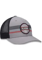 Top of the World Dayton Flyers Legend Patch Stripe Trucker Adjustable Hat - Grey