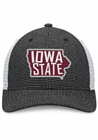 Top of the World Iowa State Cyclones U Root Heathered State Trucker Adjustable Hat - Black