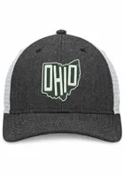 Top of the World Ohio Bobcats U Root Heathered State Trucker Adjustable Hat - Green