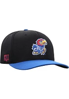Top of the World Kansas Jayhawks Mens Black Reflex One-Fit Flex Hat
