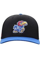 Top of the World Kansas Jayhawks Mens Black Reflex One-Fit Flex Hat