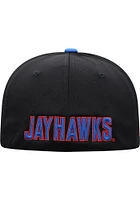 Top of the World Kansas Jayhawks Mens Black Reflex One-Fit Flex Hat