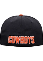 Top of the World Oklahoma State Cowboys Mens Black 2T Reflex One-Fit Flex Hat