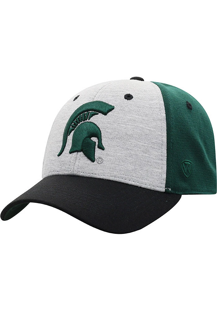 Top of the World Michigan State Spartans Mens Green Bring It One-Fit Classic Design Flex Hat