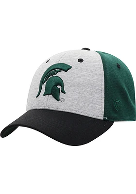 Top of the World Michigan State Spartans Mens Green Bring It One-Fit Classic Design Flex Hat