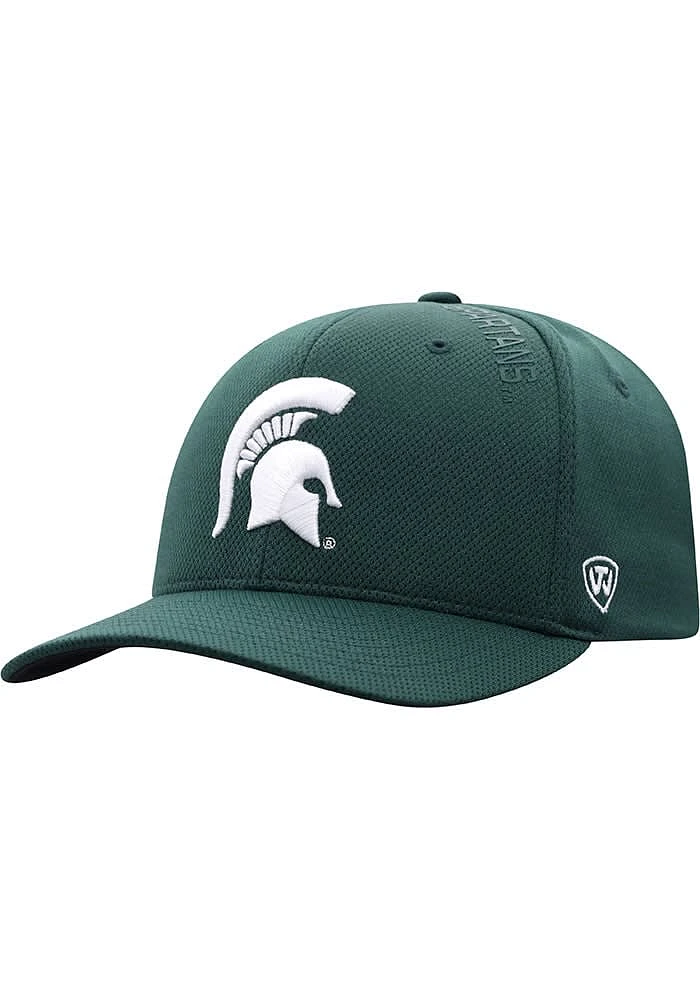 Top of the World Michigan State Spartans Mens Green Reflex 2.0 One-Fit Flex Hat
