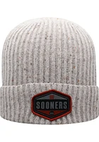 Top of the World Oklahoma Sooners Grey Alp Cuffed Mens Knit Hat