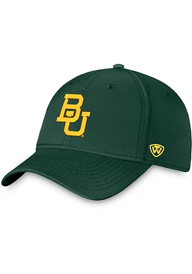Top of the World Baylor Bears Mens Green Reflex 2.0 One-Fit Design Flex Hat