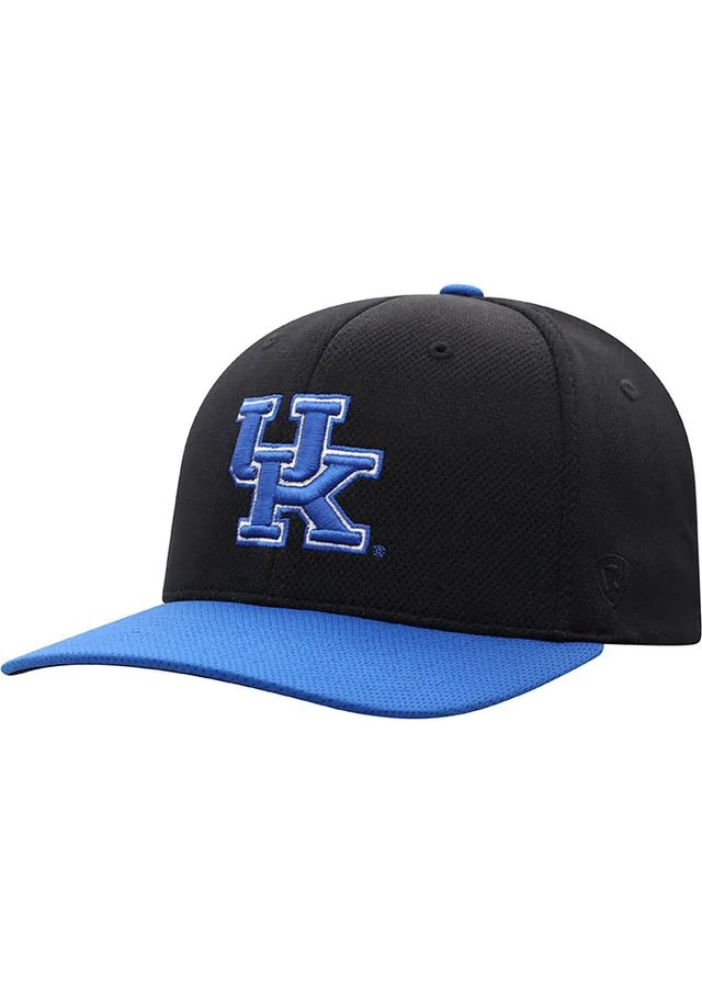 Top of the World Kentucky Wildcats Mens Black 2T Reflex Flex Hat