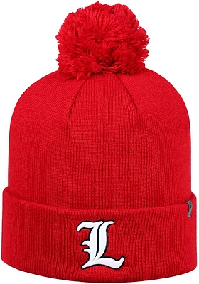 Top of the World Louisville Cardinals Red TOW Pom Design Mens Knit Hat