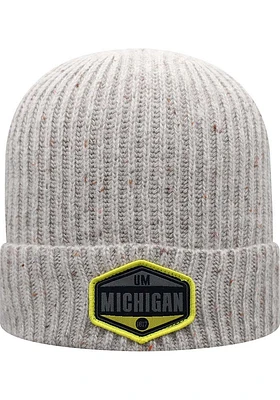 Top of the World Michigan Wolverines Grey Alp Cuff Mens Knit Hat