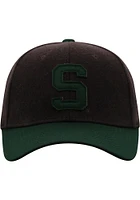 Top of the World Michigan State Spartans Natural 3 Adjustable Hat - Charcoal