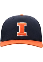 Top of the World Illinois Fighting Illini Mens Navy Blue 2T Large Reflex Design Flex Hat
