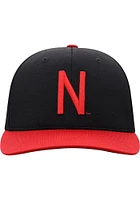 Top of the World Nebraska Cornhuskers Mens Black Reflex Flex Hat
