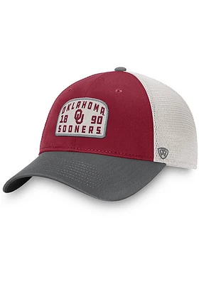 Top of the World Oklahoma Sooners Inherit Meshback Adjustable Hat - Cardinal