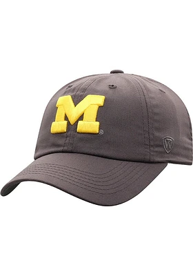 Top of the World Michigan Wolverines Staple Adjustable Hat - Charcoal