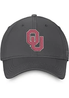 Top of the World Oklahoma Sooners Trainer Adjustable Hat - Charcoal