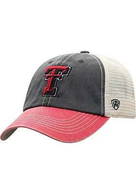 Top of the World Texas Tech Red Raiders Offroad 2 Meshback Adjustable Hat - Black